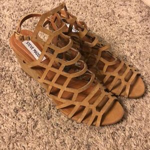 Steve Madden leather woven sandals